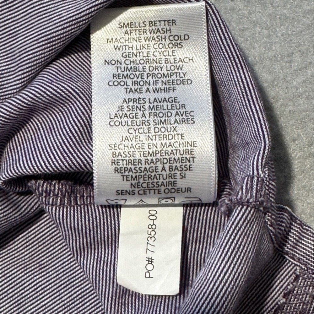 TRAVIS MATHEW Polo Shirt Men M Micro Stripe Gray Pima Cotton Blend Golf LuLu CC - Picture 11 of 13